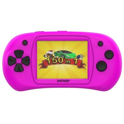 Denver GMP-240MK3 Retro-Konsole, 150 Spiele, Pink