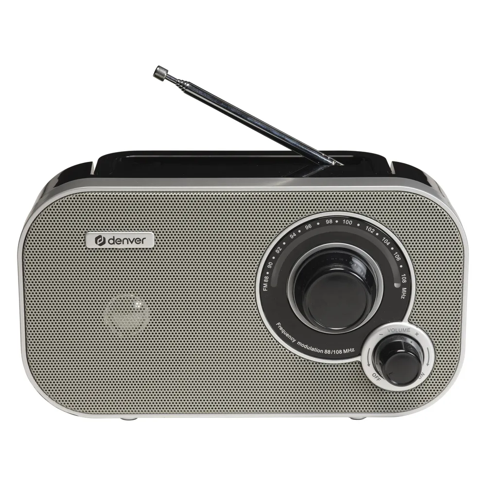 Personalradio Denver TR-51GR Analog FM Grau Externe Antenne