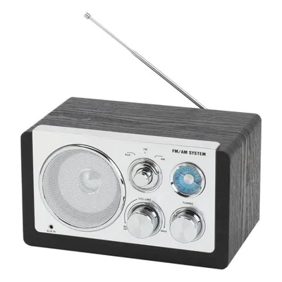 Tragbares Radio Denver TR-63B AM/FM 1,5 W schwarz mit externer Antenne