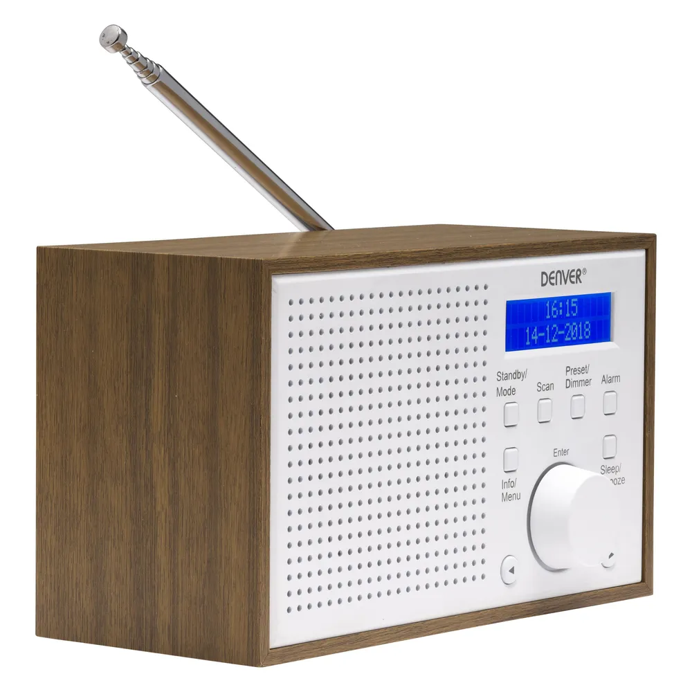 Internetradio DAB+ FM 2W LCD Denver DAB-46WHITE