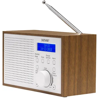 Internetradio DAB+ FM 2W LCD Denver DAB-46WHITE