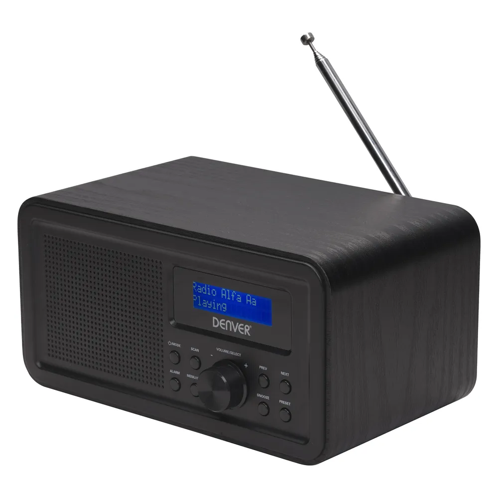 Personalradio Denver DAB-30BLACK DAB+ FM Schwarz Holz