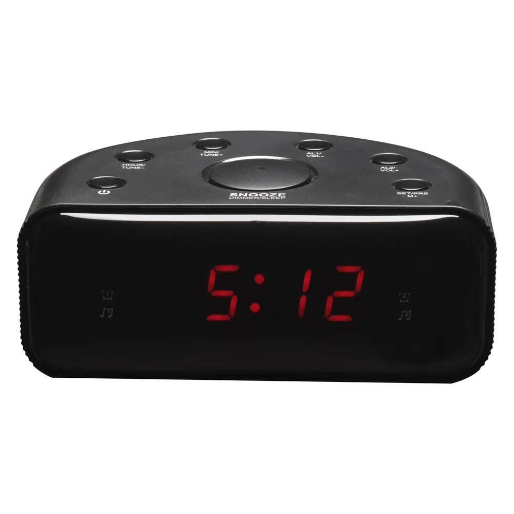 Wecker Denver CR-430 Analog und Digital FM LED Schwarz