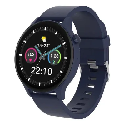 Denver SWC-338BU Bluetooth 5.3 44mm TFT Blau IP67 Pulsmesser Multisport 4 Tage Akkulaufzeit