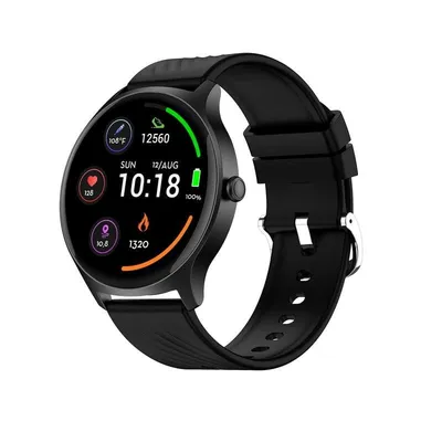 DENVER SWC-387B Bluetooth 1,43" Schwarz Einheitsgröße IP67 SpO2 Herzfrequenzmesser Blutdruckmesser