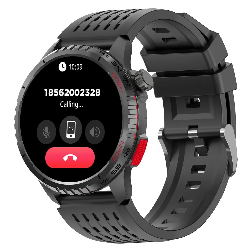 Denver SWG-345B Bluetooth GPS 47mm AMOLED Schwarz Wasserfest SpO2 Pulsmesser Blutdruck
