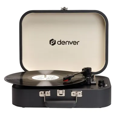 Denver VPL-130DGR Plattenspieler (mit USB-Aufnahme und Auto-Stop-Funktion)