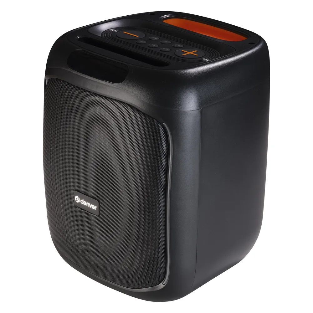 Altavoces Denver Party Speaker Kabellos/Kabel 20W mit LED und MicroSD