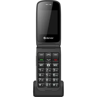 Mobiltelefon Denver Electronics BAS-24600L Klappdesign 2,4" 4G Schwarz