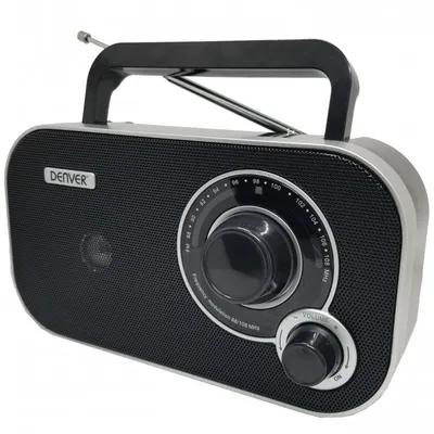 Denver TR-51 BLA Schwarzes analoges UKW-Radio