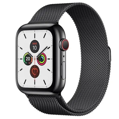 Devia Elegantes Milanese-Loop-Armband in Space Grey für Apple Watch 38/40 mm