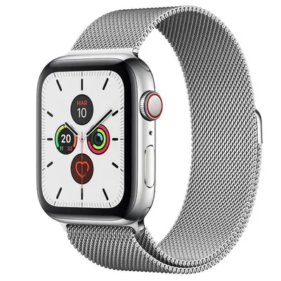 Devia Elegantes Milanese Loop-Silberarmband für Apple Watch 38/40 mm