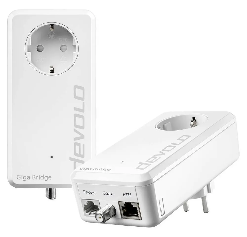 DEVOLO Giga Bridge – Glasfaser-Highspeed bis ins Zentrum des 8949 Netzwerk-Adapter