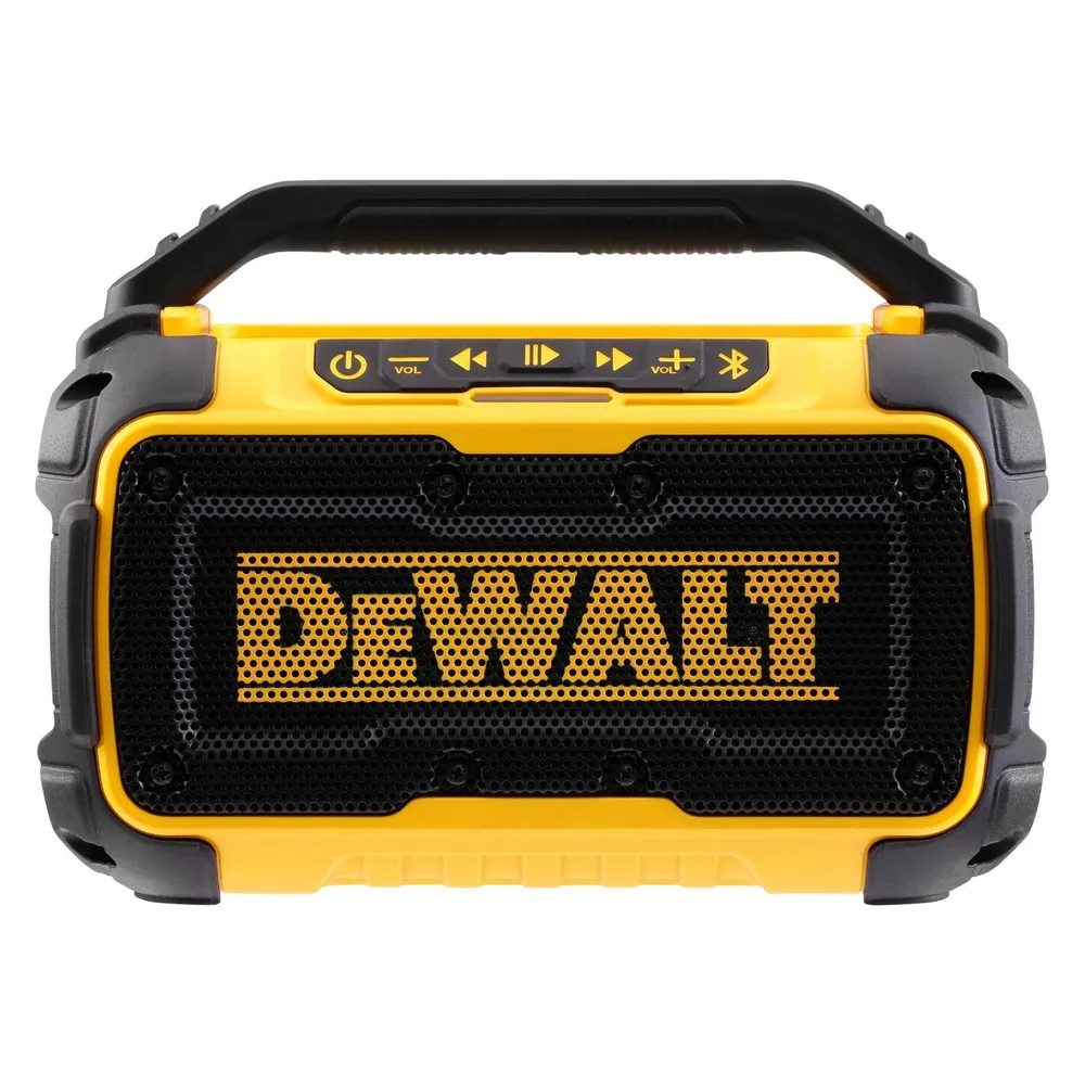 Lautsprecher DeWALT tragbar Bluetooth 20W mit integrierter Batterie und USB