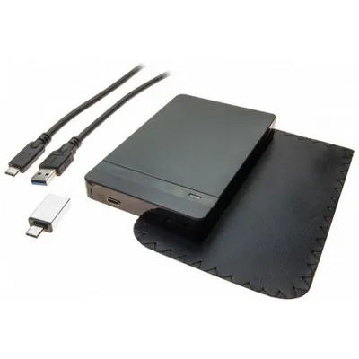 Festplattengehäuse Dexlan 738303 2,5" Aluminium Schwarz USB 3.0 SATA III
