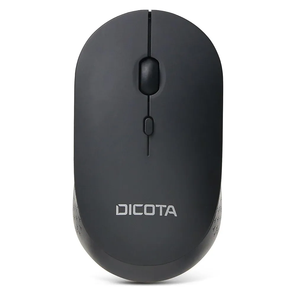 Ratón DICOTA Silent V2 RF kabellos 1600 DPI Schwarz mit Rad und Bremse
