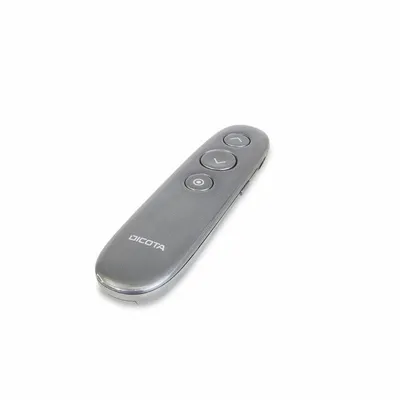 Drahtloser Präsentationspointer DICOTA D32058 RF USB Grau mit Laserpointer und Fernbedienung