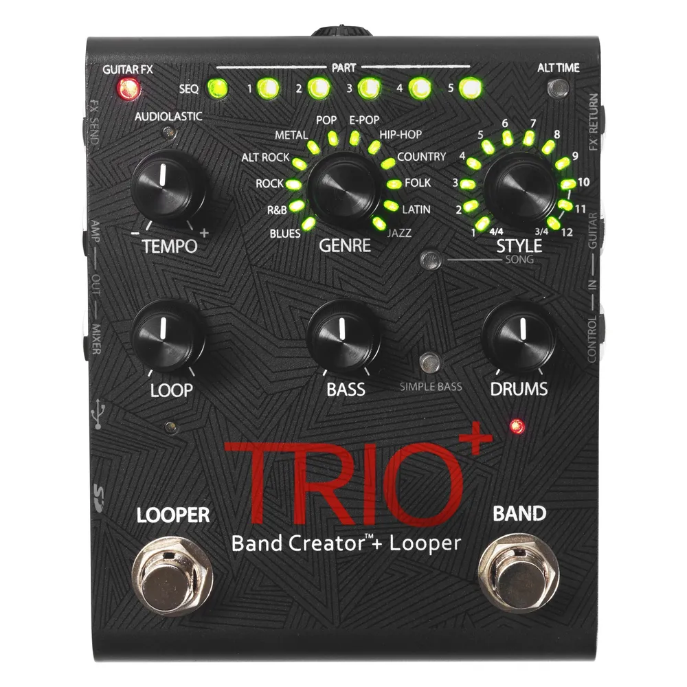 Digitech Effektpedal, Trio+, Band Creator mit Looper