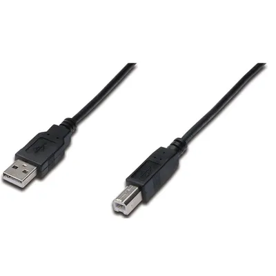 Digitus AK-300102-010-S USB Kabel USB 2.0 1 m USB A USB B Schwarz