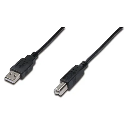 Digitus AK-300105-005-S USB Kabel 0,5 m USB A USB B Schwarz