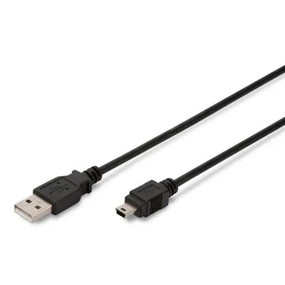 Digitus AK-300130-030-S USB Kabel 3 m USB A Mini-USB B Schwarz