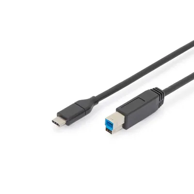 Digitus AK-300149-018-S USB Kabel USB 2.0 1,8 m USB C USB B Schwarz