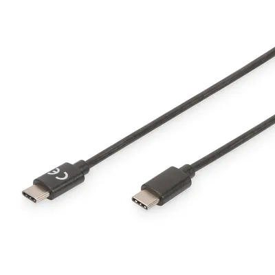 Digitus AK-300155-010-S USB Kabel USB 2.0 1 m USB C Schwarz