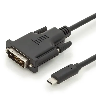Digitus AK-300332-020-S Videokabel-Adapter 2 m USB Typ-C DVI-D Schwarz