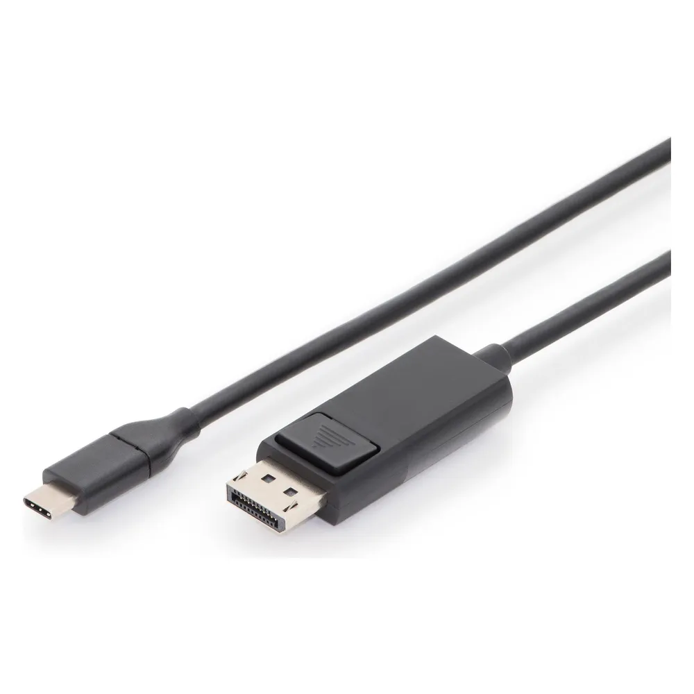 Digitus AK-300333-020-S Videokabel-Adapter 2 m USB Typ-C DisplayPort Schwarz