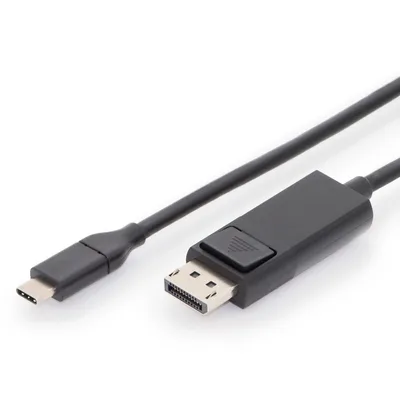 Digitus AK-300333-020-S Videokabel-Adapter 2 m USB Typ-C DisplayPort Schwarz