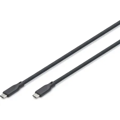 Kabel USB-C Digitus 0.5 m USB4 240 W Silikon Schwarz