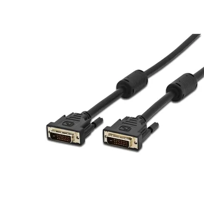 Digitus AK-320108-010-S DVI-Kabel 1 m DVI-D Schwarz