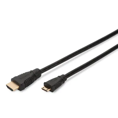 Digitus AK-330106-030-S HDMI-Kabel 3 m HDMI Type C (Mini) Schwarz