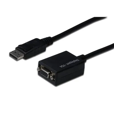 Digitus AK-340403-001-S Videokabel-Adapter 0,15 m VGA (D-Sub) Schwarz