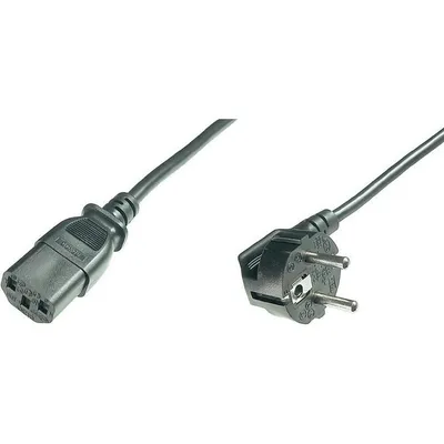 Digitus AK-440100-018-S Stromkabel Schwarz 1,8 m CEE7/7 IEC C13