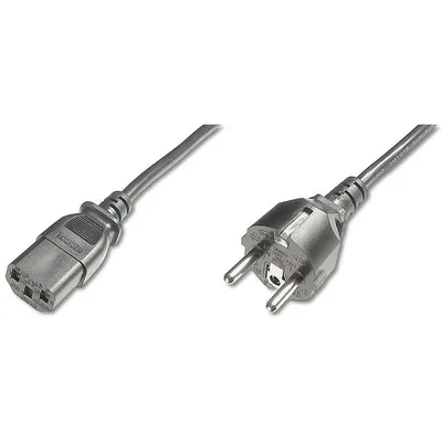 Digitus AK-440101-018-S Stromkabel Schwarz 1,8 m CEE7/7 IEC C13