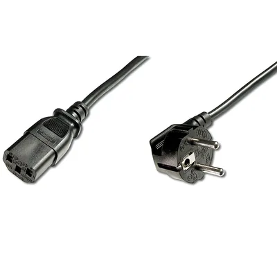 Digitus AK-440109-008-S Stromkabel Schwarz 0,75 m C13-Koppler IEC C13
