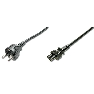 Digitus AK-440115-012-S Stromkabel Schwarz 1,2 m C5-Koppler IEC C5