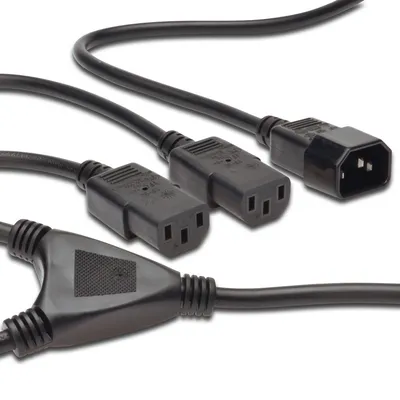 Digitus AK-440400-017-S Stromkabel Schwarz 1,7 m IEC C14 C13-Koppler