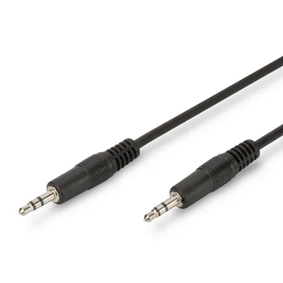 Digitus AK-510100-025-S Audio-Kabel 2,5 m 3.5mm Schwarz
