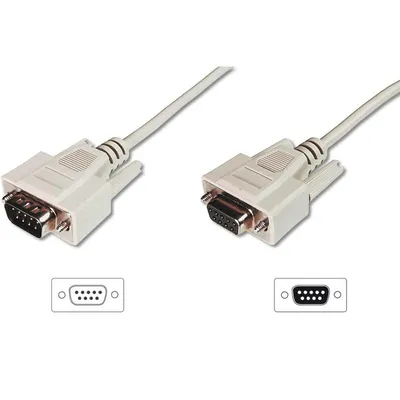 Verlängerungskabel D-Sub9 2 m Digitus beige