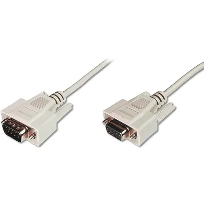 Digitus AK-610203-030-E Serien-Kabel Beige 3 m D-Sub