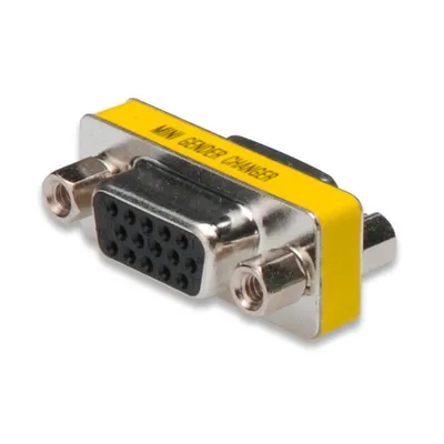 Digitus AK-610512-000-I Kabeladapter D-Sub Edelstahl, Gelb