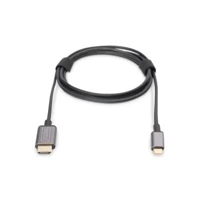 Digitus DA-70821 Videokabel-Adapter 1,8 m USB Typ-C HDMI Typ A (Standard) Grau