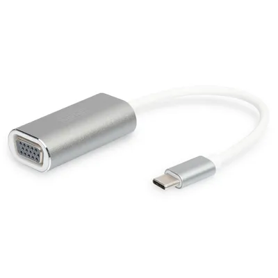 Digitus DA-70837 Videokabel-Adapter 0,2 m USB Typ-C VGA (D-Sub) Weiß