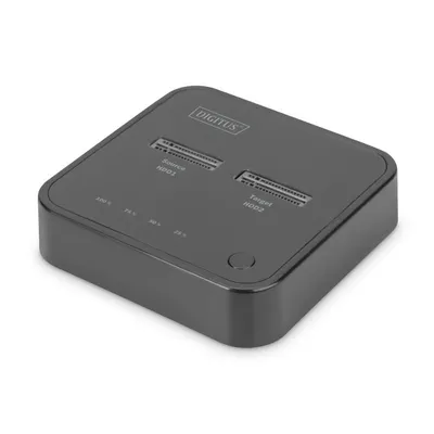 Dockingstation SSD M.2 NVMe Digitus DS-2SSD Cloning USB-C 2x 4TB SD Schwarz