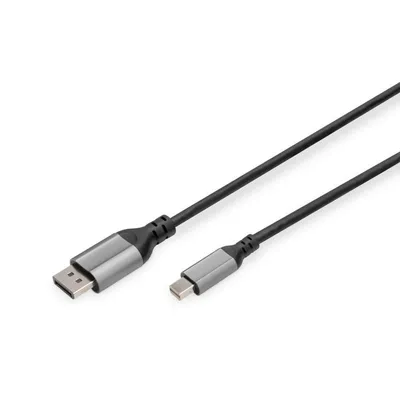 DisplayPort-Kabel Digitus 8K mini-DP auf DP 2 m Aluminium