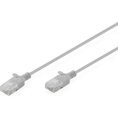 Digitus CAT6 U/UTP Slim Patch Netzwerkkabel 2m Grau