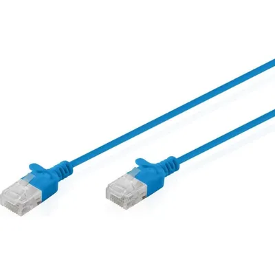 Digitus CAT6 U/UTP Slim Patch Netzwerkkabel 2m Blau