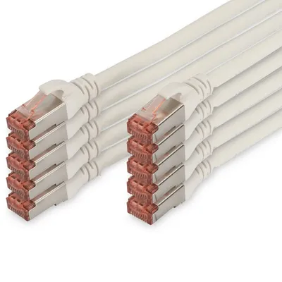 Digitus DK-1644-0025-WH-10 Netzwerkkabel Weiß 0,25 m Cat6 S/FTP (S-STP)